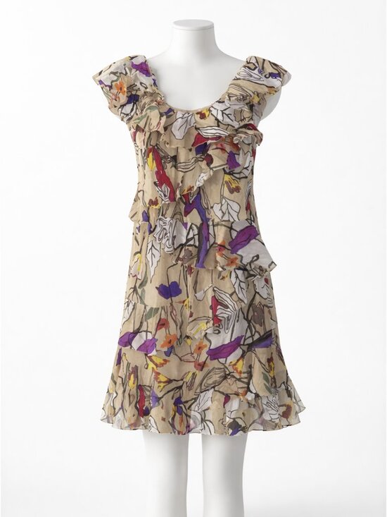 Liu Jo Dresses & Skirts - Liu Jo Milan Floral Ruffle Off-Shoulder Dress Fully Lined EUC